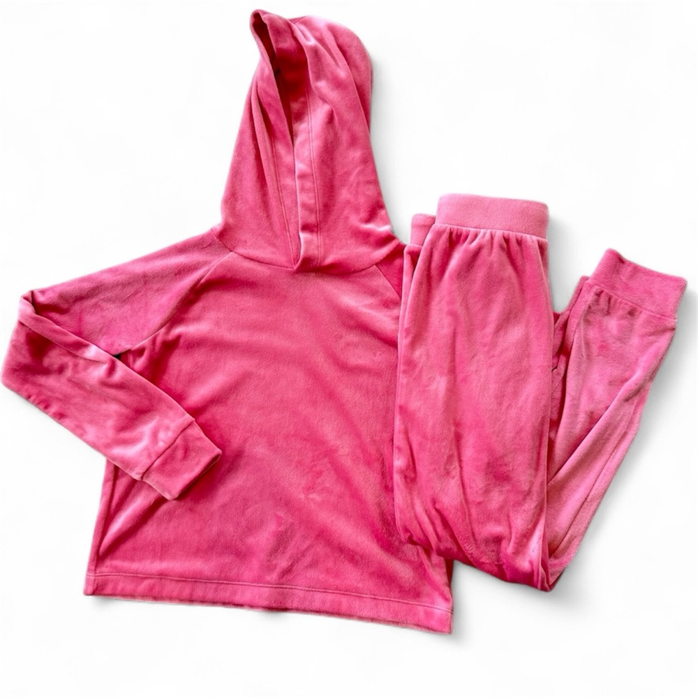 Crewcuts Pink Super Soft Velour Hoodie and Pant set size 8 / 9